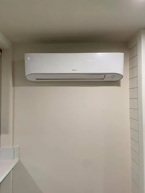 Daikin indoor ductless wall-mount unit installed in a home