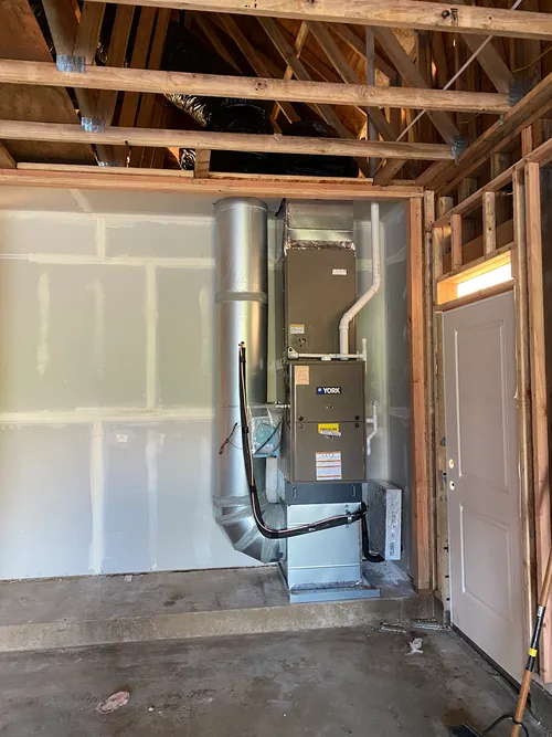 York air handler installation in new construction, Clark County WA
